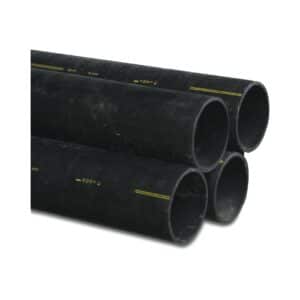 Abflussrohr PE80 40 mm x 3,0 mm Glatt SDR26 4bar Schwarz 5m KOMO/BENOR