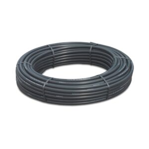 Druckrohr PE 25 mm x 2,7 mm Glatt SDR9 6bar Schwarz 50m Typ D=0,65m