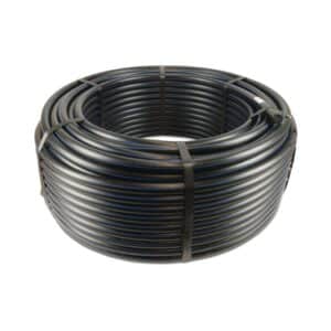 Druckrohr PE100 20 mm x 2,0 mm Glatt SDR11 16bar Schwarz/Blau 100m DVGW