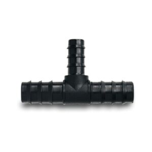 T-Stück 90° PP 16 mm x 20 mm x 16 mm Tülle Schwarz