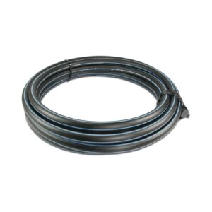 Druckrohr PE80 50 mm x 4,6 mm Glatt SDR11 12,5bar Schwarz/Blau 100m DVGW