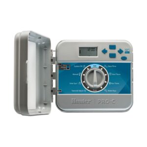 Hunter Pro-C 401-iE Indoor Steuergerät 24VAC Weiß/Blau 4 Stationen