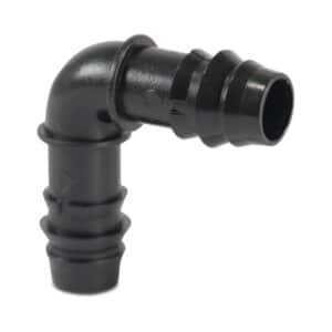 Winkel 90° POM 20 mm Tülle 4bar Schwarz