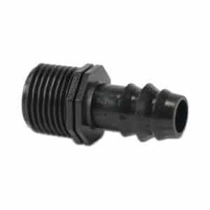 Schlauchtülle POM 3/4" x 25 mm Außengewinde x Tülle 4bar Schwarz