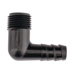 Hunter HSBE-050 Winkel 90° PP 1/2" Außengewinde x Tülle Schwarz