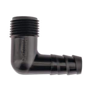 Hunter HSBE-075 Winkel 90° PP 3/4" x 1/2" Außengewinde x Tülle Schwarz