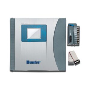 Hunter HCC-800 SS Steuergerät Edelstahl 24VAC Weiß/Blau 8 Stationen