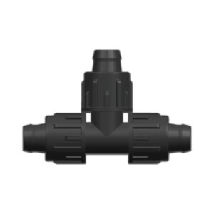 T-Stück 90° PP 25 mm lock 4bar Schwarz
