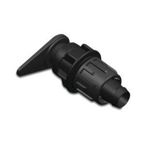 Übergangsadapter PP 22 mm Tape x Flachschlauchverbindung 6bar Schwarz