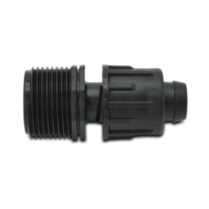 Adapter PP 1/2" x 17 mm Außengewinde x Tape 6bar Schwarz