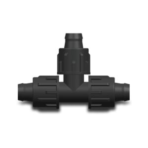 T-Stück 90° PP 22 mm Tape 6bar Schwarz