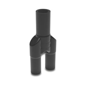 Hosestück PE100 32 mm x 32 mm x 40 mm Stutzen 10bar 16bar Schwarz