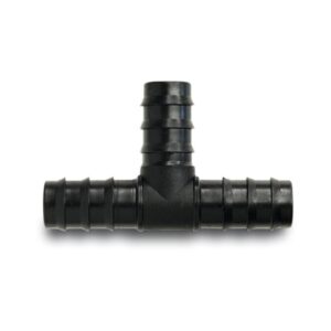 T-Stück 90° PP 40 mm Tülle 4bar Schwarz