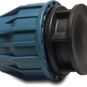 Jason Kappe PP 32 mm Klemm 16bar Schwarz/Blau DVGW/KIWA/WRAS/SVGW