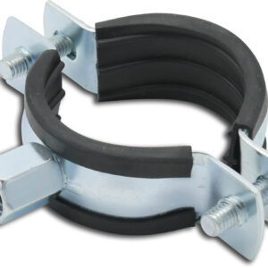 Profec Schraubrohrschelle Stahl Verzinkt 32-36 mm x M8/M10 Innengewinde Typ 2-Teilig (VE 5 Stück)