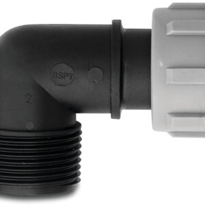 Tavlit Swivel Winkel 90° PP 1" Innengewinde x Außengewinde 10bar Typ with O-ring (VE 10 Stück)
