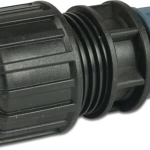 Jason Kupplung PP 20-27 mm x 25 mm Klemm 10bar Schwarz/Blau DVGW/KIWA/WRAS
