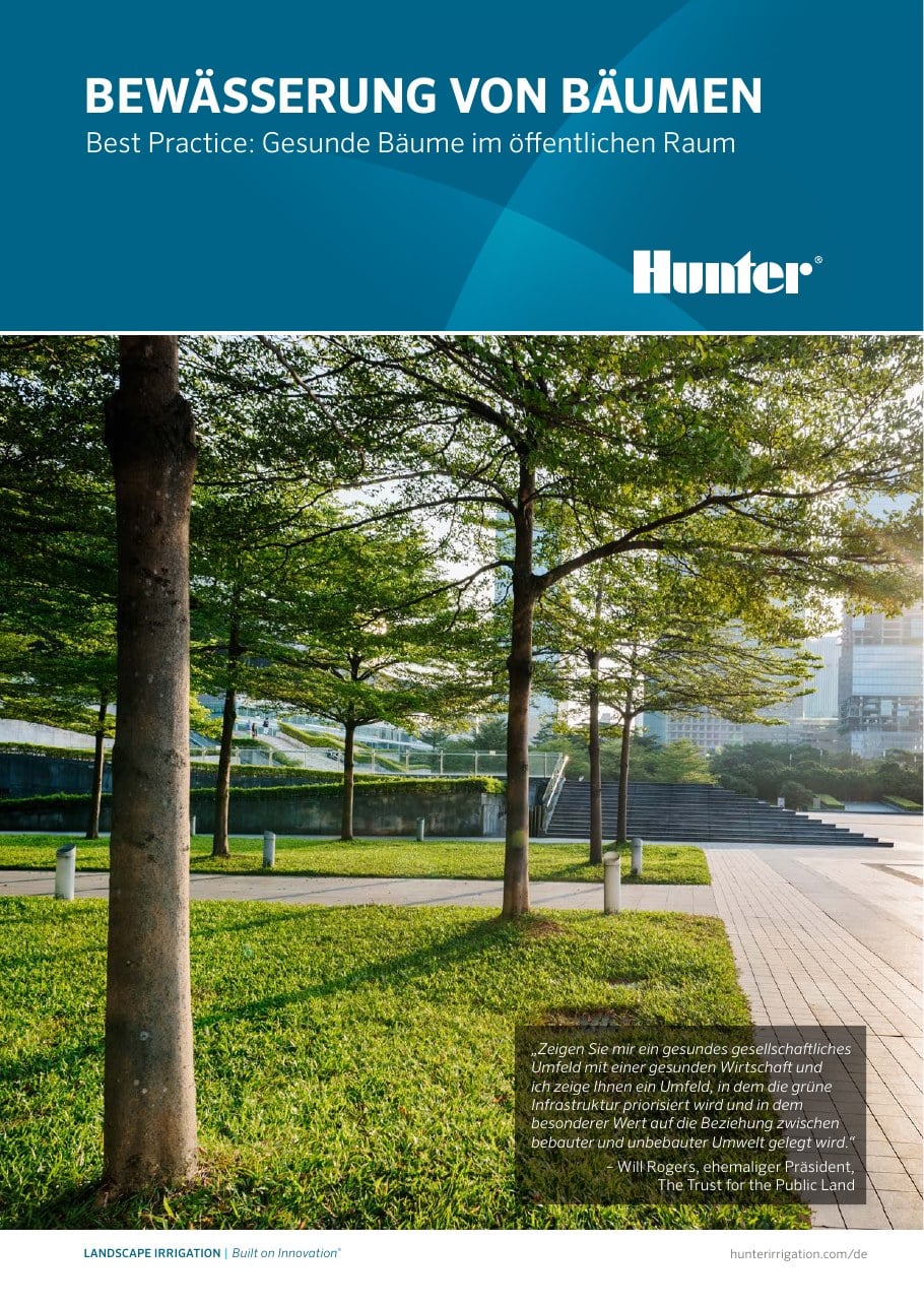 Hunter Broschüre Baumbewässerung